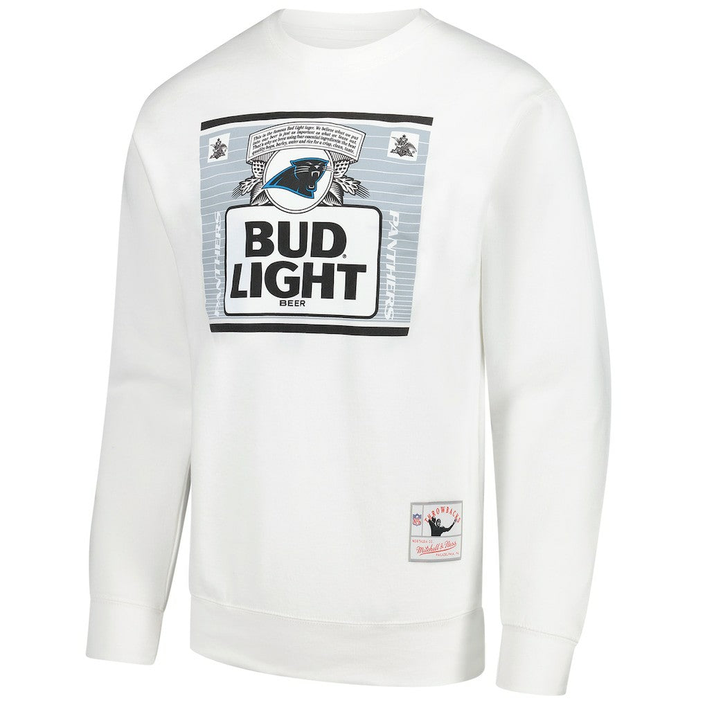 Carolina Panthers x Bud Light The Crest Pullover Sweatshirt - White for sale