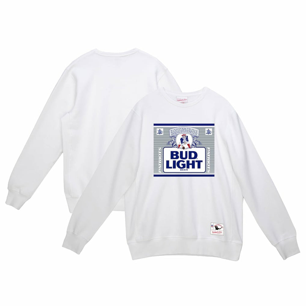 New England Patriots x Bud Light The Crest Pullover Sweatshirt - White discount