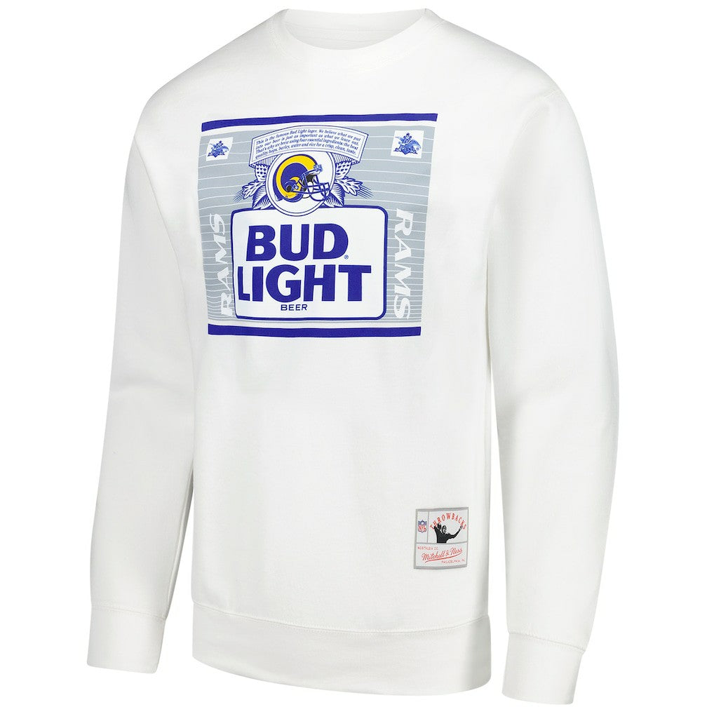 Los Angeles Rams x Bud Light The Crest Pullover Sweatshirt - White sale