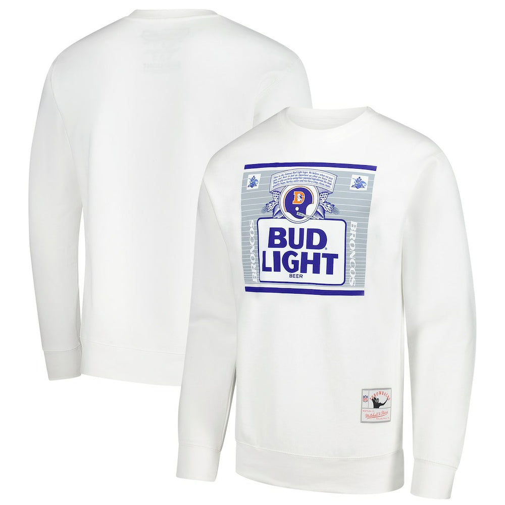 Denver Broncos x Bud Light The Crest Pullover Sweatshirt - White outlet