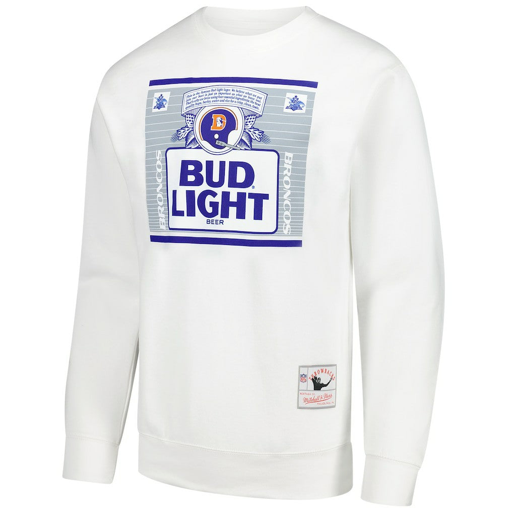 Denver Broncos x Bud Light The Crest Pullover Sweatshirt - White outlet