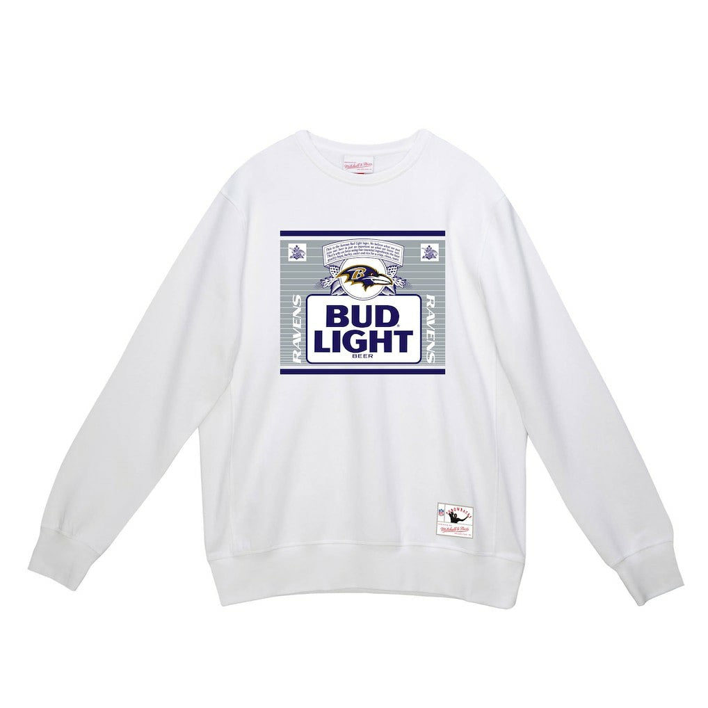 Baltimore Ravens x Bud Light The Crest Pullover Sweatshirt - White sale