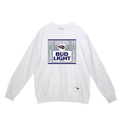 Baltimore Ravens x Bud Light The Crest Pullover Sweatshirt - White sale
