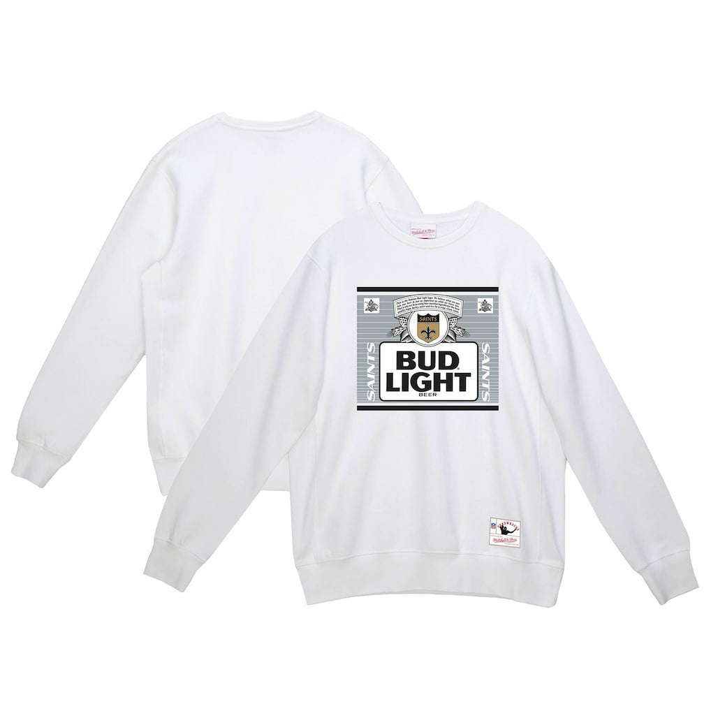 New Orleans Saints x Bud Light The Crest Pullover Sweatshirt - White sale