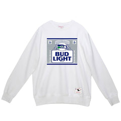 Seattle Seahawks x Bud Light The Crest Pullover Sweatshirt - White on sale