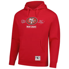 San Francisco 49ers NFL x Bud Light Vintage Pullover Hoodie - Scarlet outlet