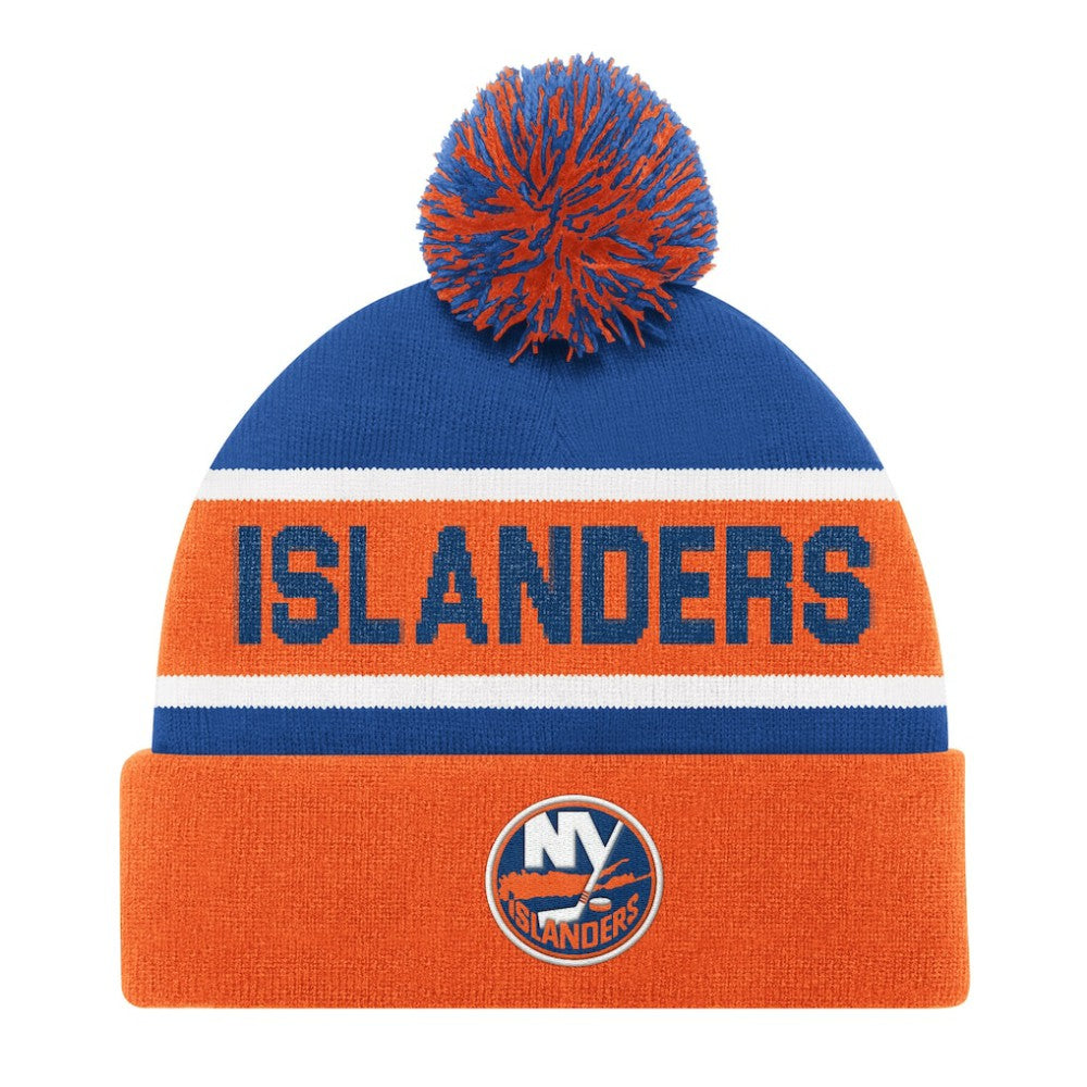 New York Islanders Starter Cuffed Knit Hat with Pom Orange