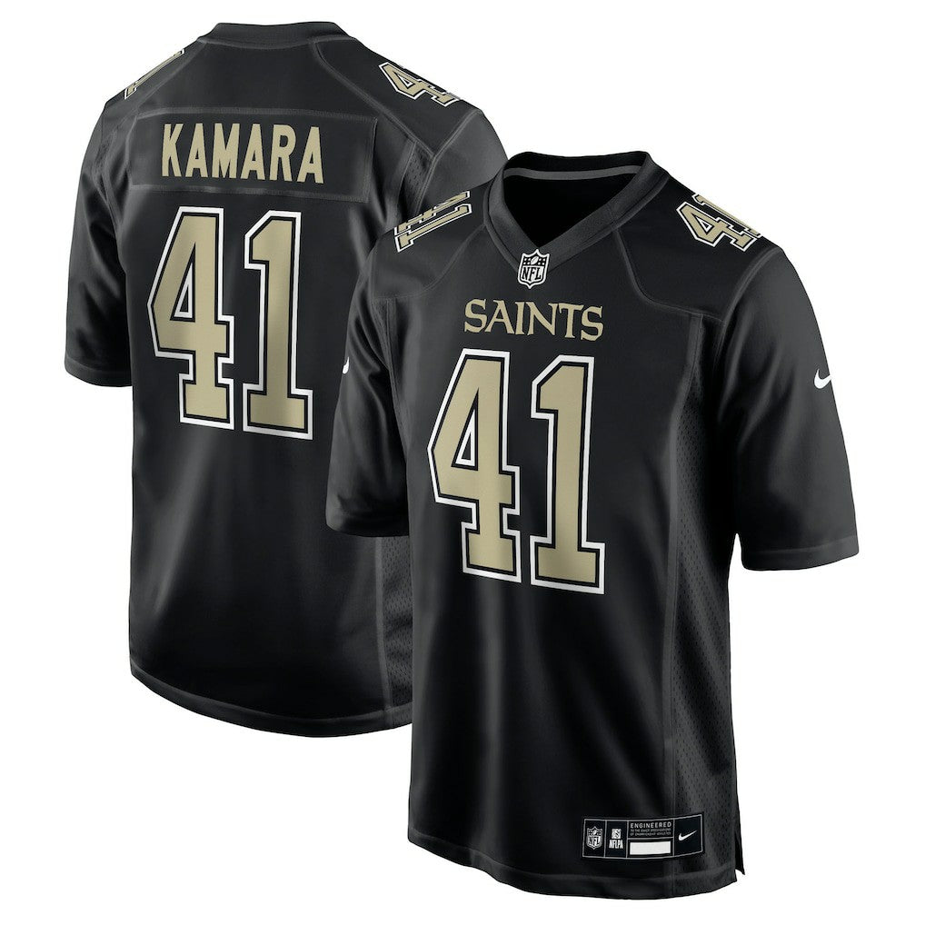 Alvin Kamara New Orleans Saints Fashion Game Jersey - Carbon Black | Nike for sale