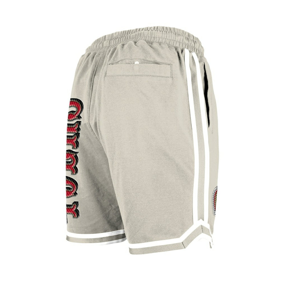 San Francisco 49ers New Era Stone Multi Patch Shorts - Light Beige for sale