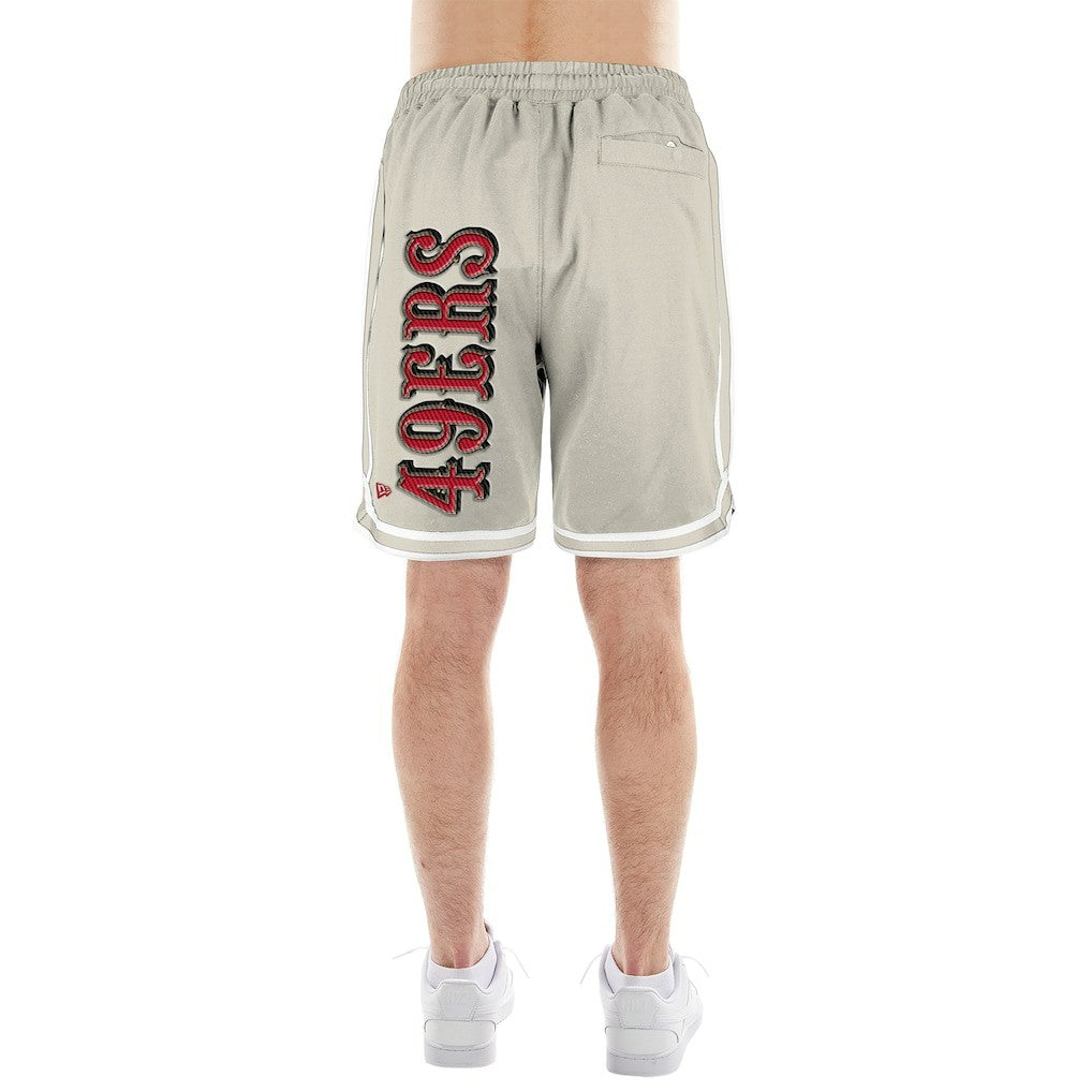 San Francisco 49ers New Era Stone Multi Patch Shorts - Light Beige for sale