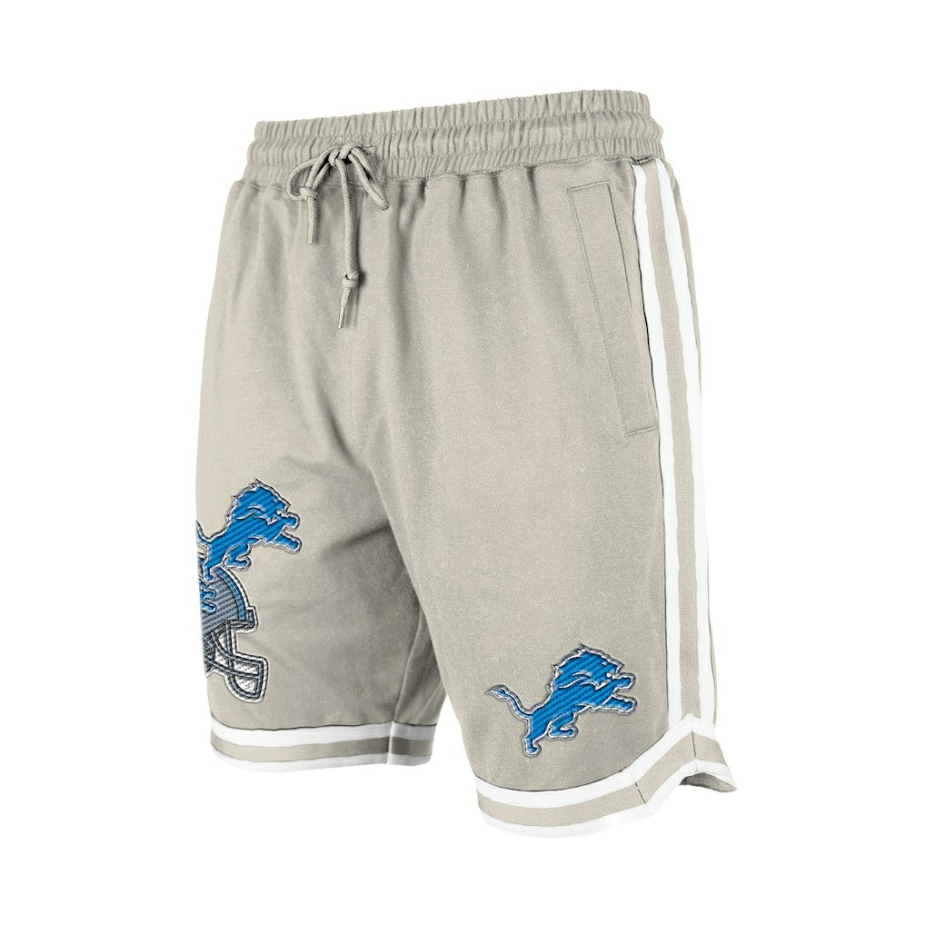 Detroit Lions New Era Stone Multi Patch Shorts - Light Beige outlet