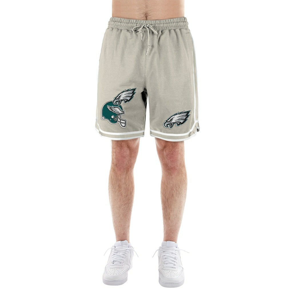 Philadelphia Eagles New Era Stone Multi Patch Shorts - Light Beige online