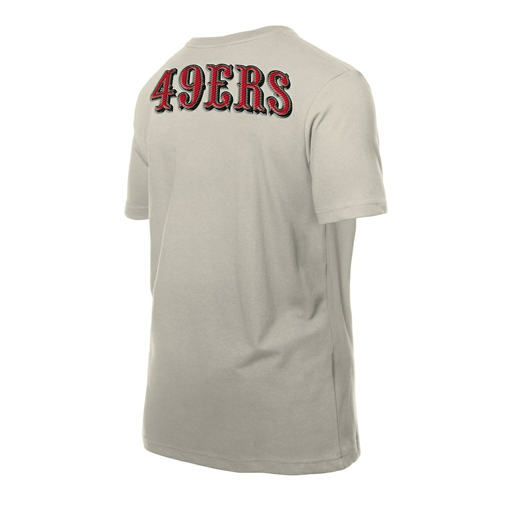 San Francisco 49ers New Era Multi Patch T-Shirt - Light Beige discount