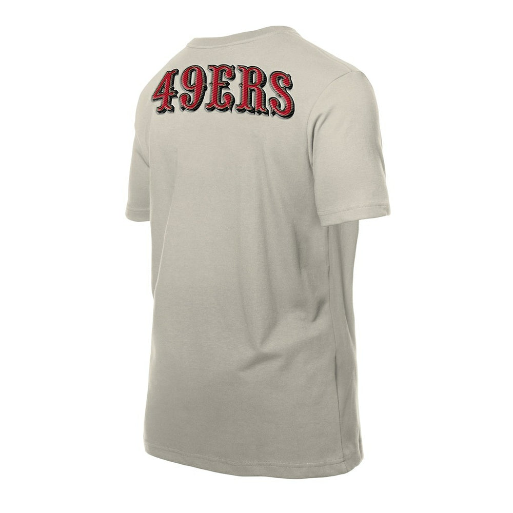 San Francisco 49ers New Era Multi Patch T-Shirt - Light Beige discount