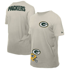 Green Bay Packers New Era Multi Patch T-Shirt - Light Beige outlet