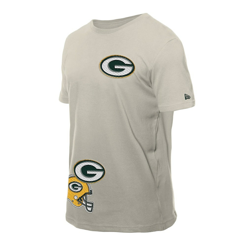 Green Bay Packers New Era Multi Patch T-Shirt - Light Beige outlet