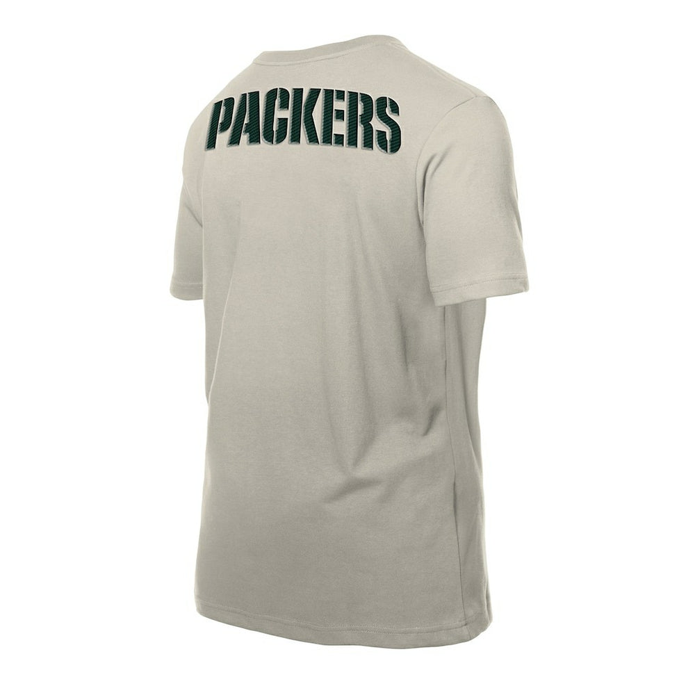 Green Bay Packers New Era Multi Patch T-Shirt - Light Beige outlet