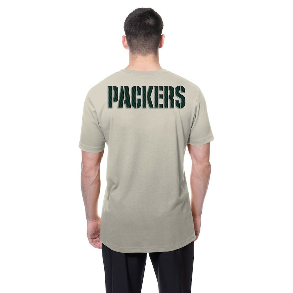 Green Bay Packers New Era Multi Patch T-Shirt - Light Beige outlet