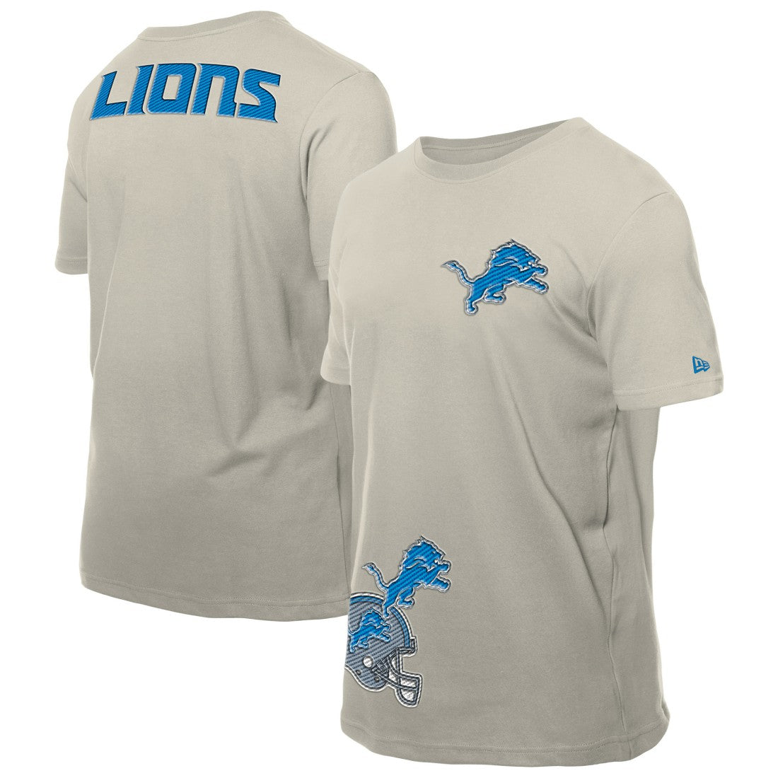 Detroit Lions New Era Multi Patch T-Shirt - Light Beige online
