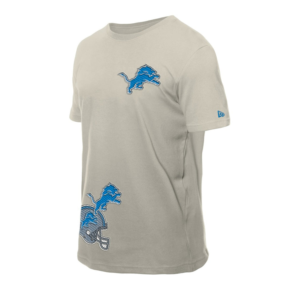 Detroit Lions New Era Multi Patch T-Shirt - Light Beige online
