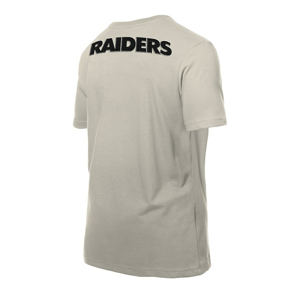 Las Vegas Raiders New Era Multi Patch T-Shirt - Light Beige for sale
