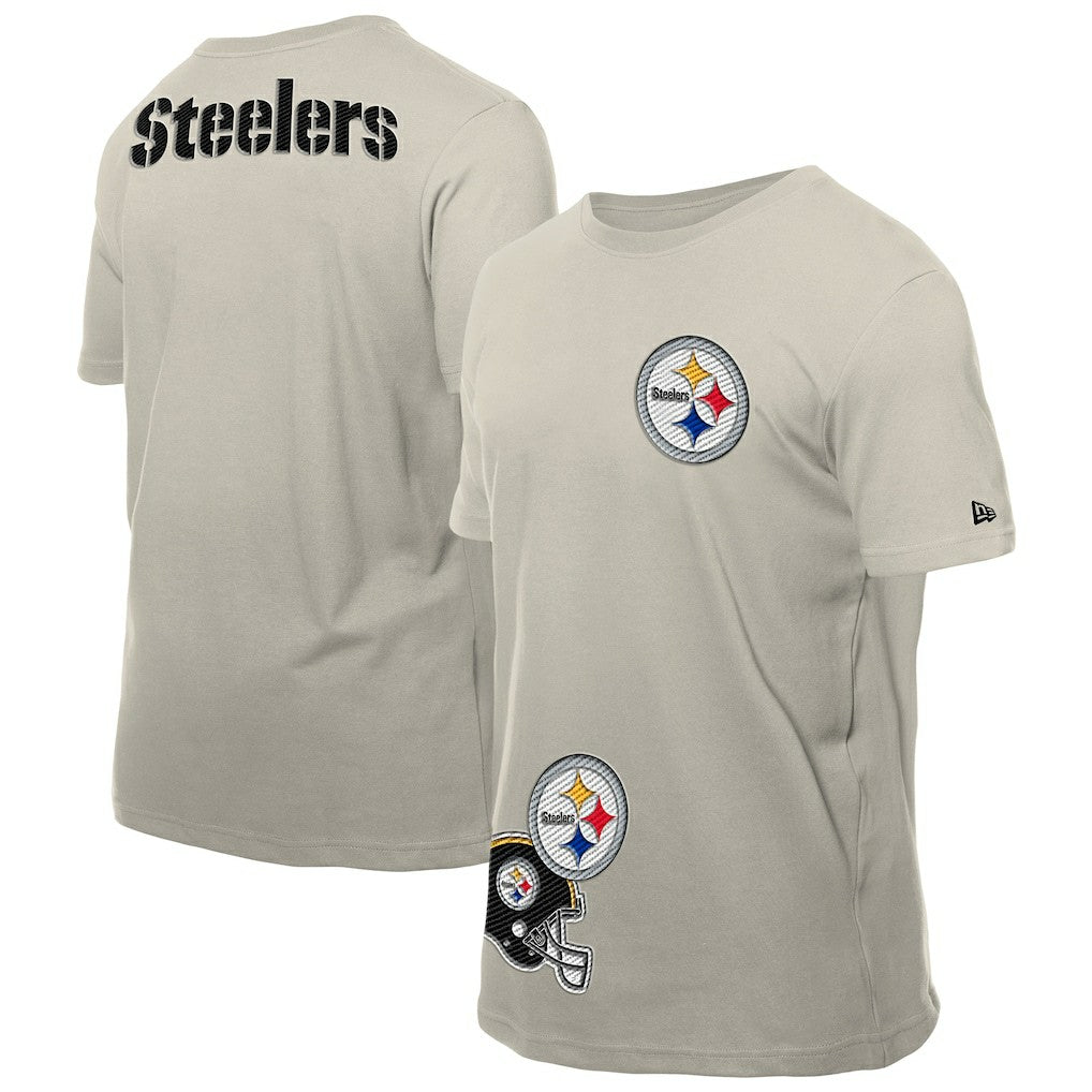 Pittsburgh Steelers New Era Multi Patch T-Shirt - Light Beige sale