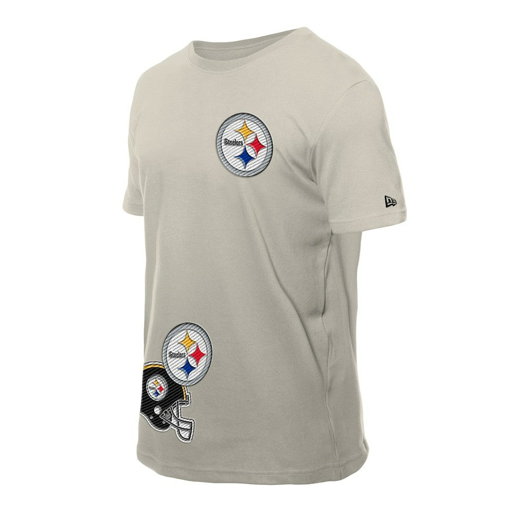 Pittsburgh Steelers New Era Multi Patch T-Shirt - Light Beige sale