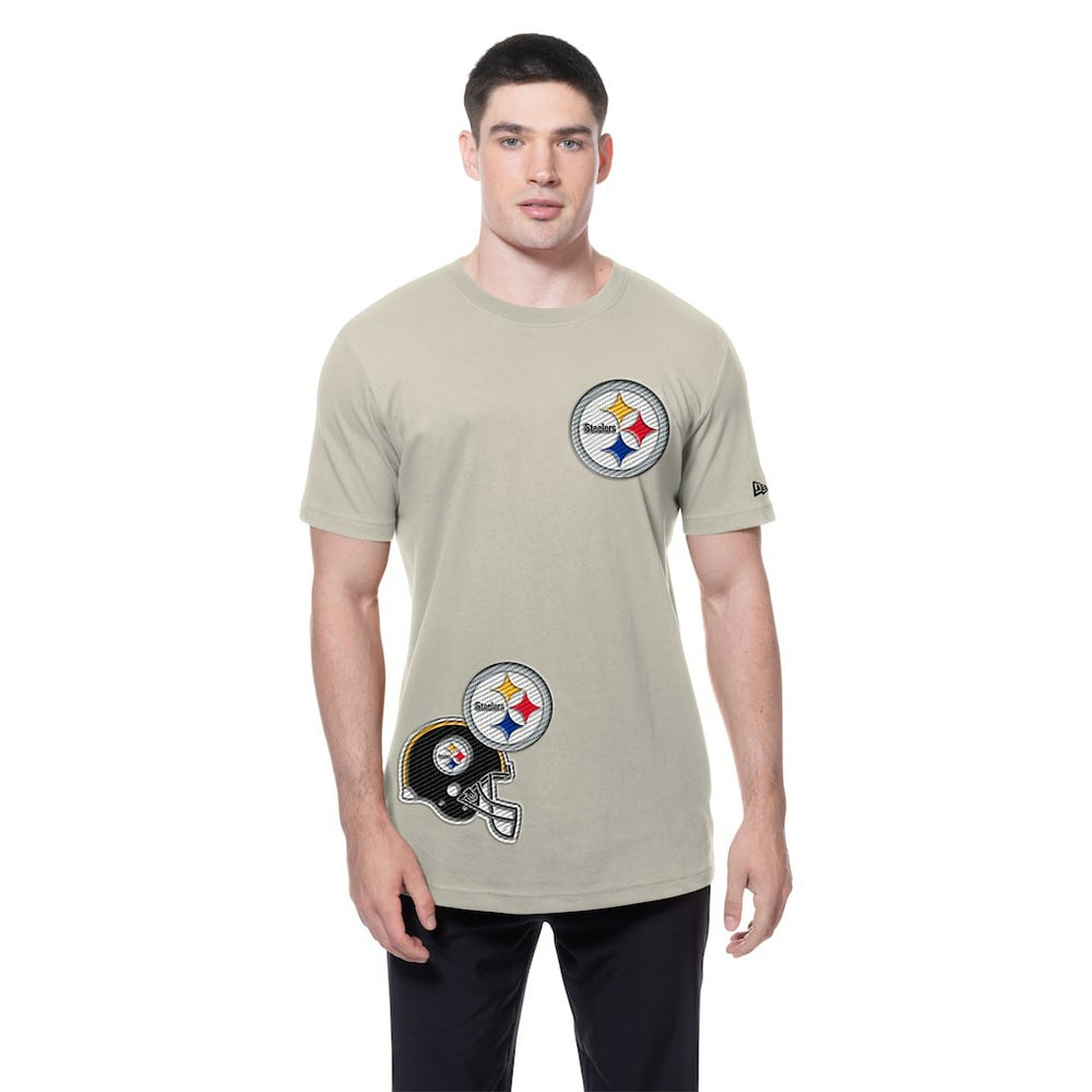Pittsburgh Steelers New Era Multi Patch T-Shirt - Light Beige sale