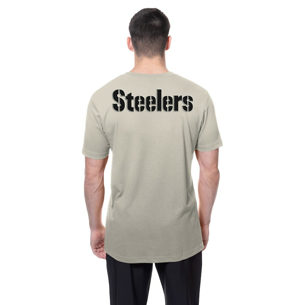 Pittsburgh Steelers New Era Multi Patch T-Shirt - Light Beige sale