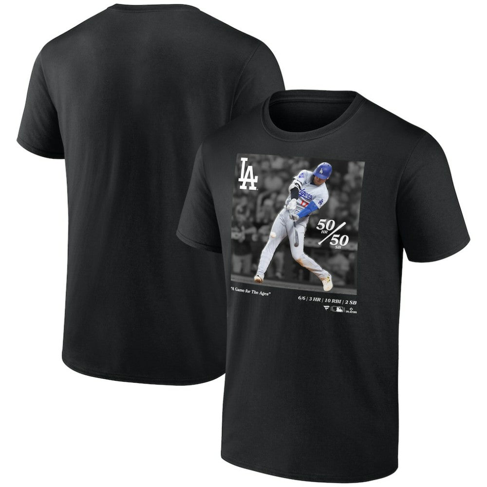 Shohei Ohtani Los Angeles Dodgers A Game for the Ages T-Shirt - Black