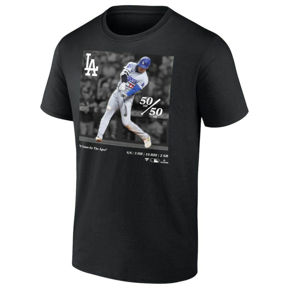Shohei Ohtani Los Angeles Dodgers A Game for the Ages T-Shirt - Black