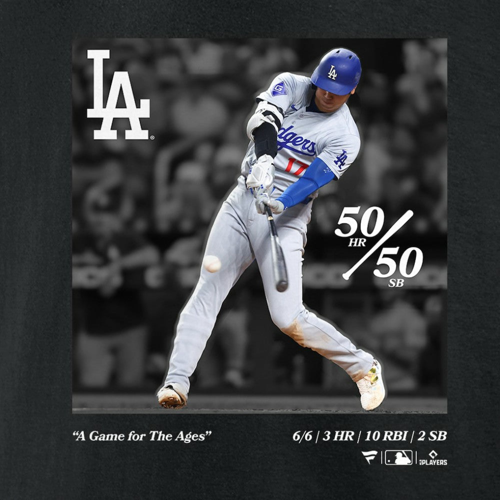 Shohei Ohtani Los Angeles Dodgers A Game for the Ages T-Shirt - Black