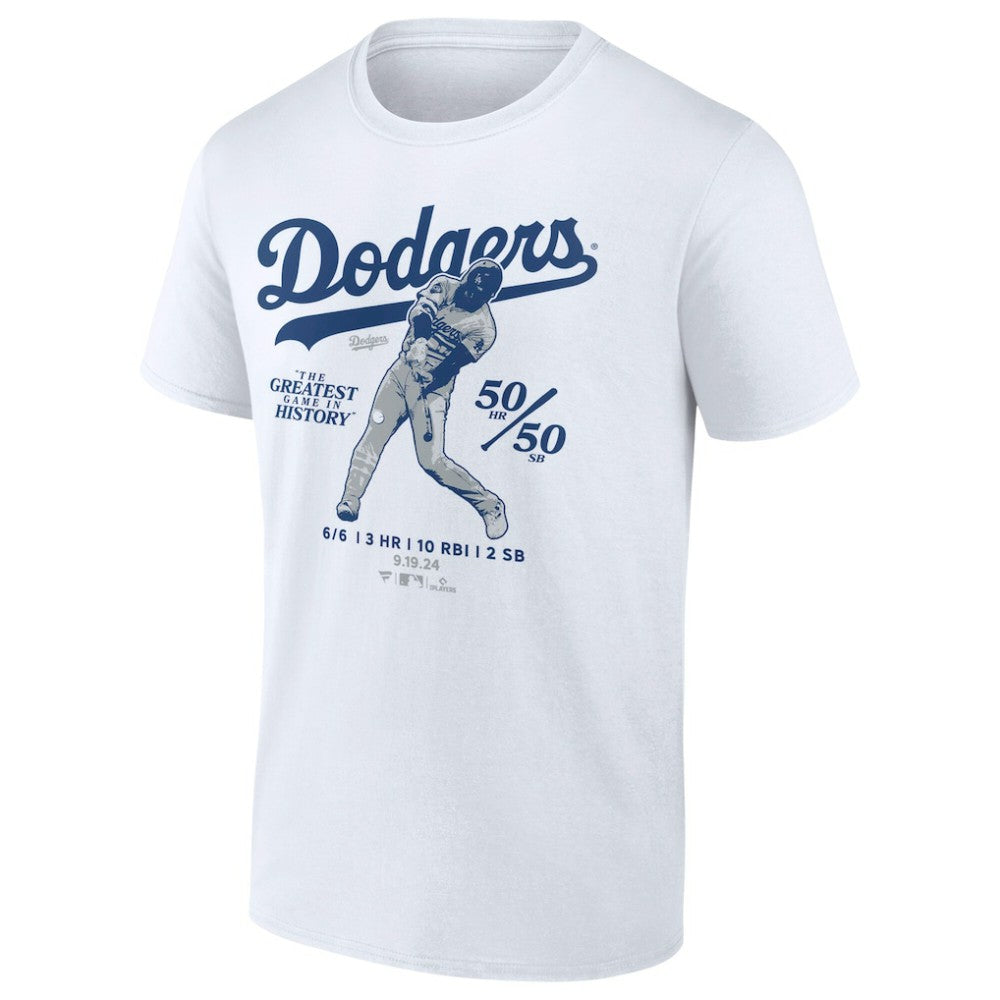 Shohei Ohtani Los Angeles Dodgers 6 for 6 T-Shirt - White