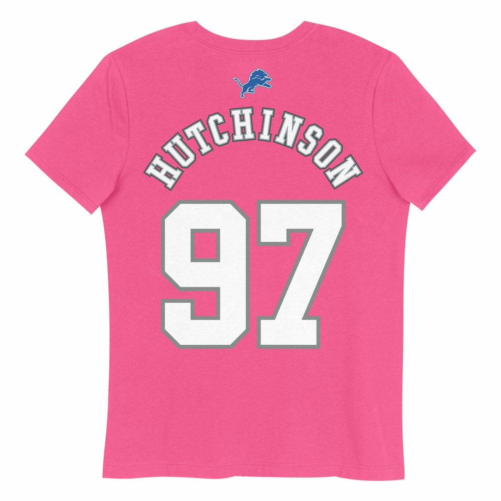 Aidan Hutchinson Detroit Lions Girls Youth Player Name & Number T-Shirt - Pink discount