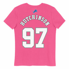 Aidan Hutchinson Detroit Lions Girls Youth Player Name & Number T-Shirt - Pink discount