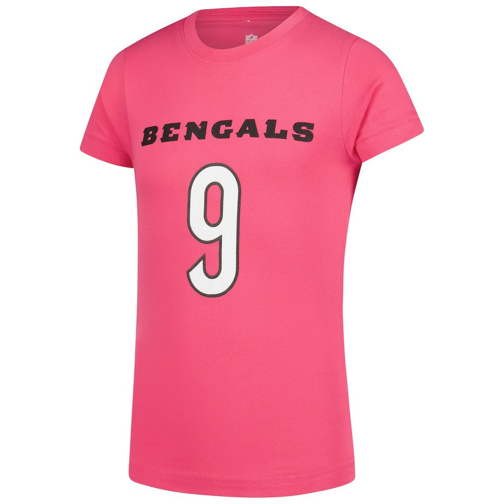 Joe Burrow Cincinnati Bengals Girls Youth Player Name & Number T-Shirt - Pink outlet