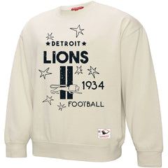 Detroit Lions Women's Shooting Stars Pullover Sweatshirt - Cream for sale