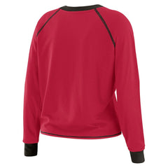 Arizona Cardinals WEAR by Erin Andrews Women's Plus Size Tie-Front Long Sleeve Top - Cardinal/Black online