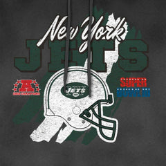 New York Jets New Era Identity Helmet Enzyme Washed Pullover Hoodie - Black discount