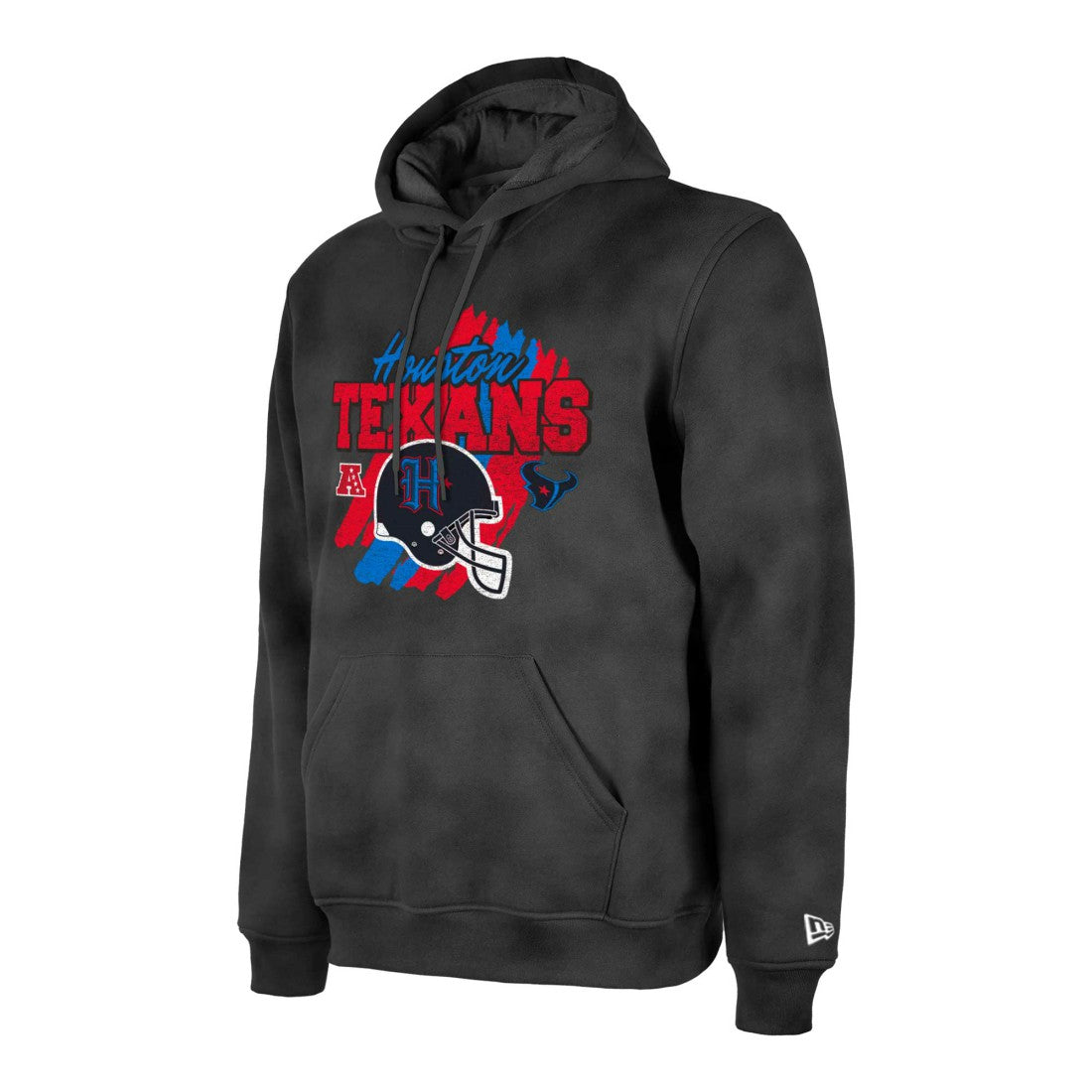 Houston Texans New Era Identity Helmet Enzyme Washed Pullover Hoodie - Black outlet