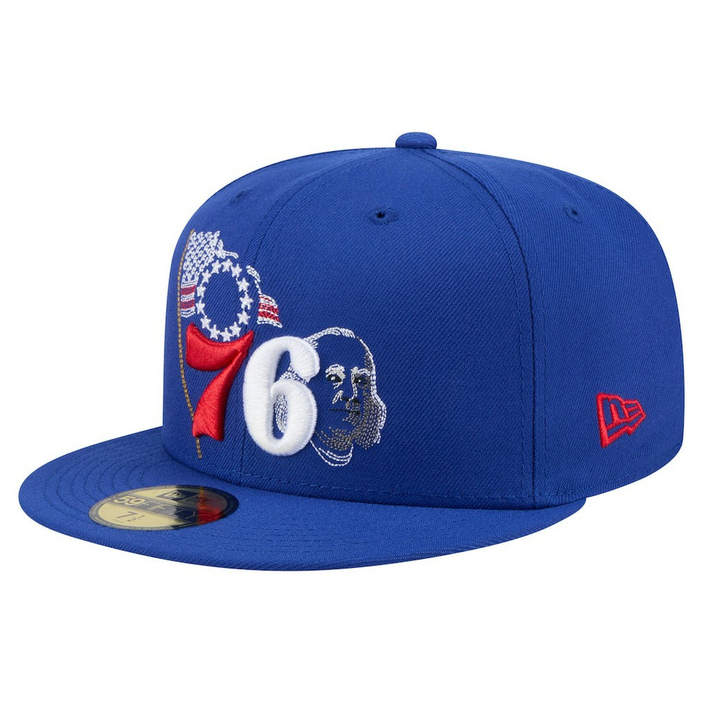 Philadelphia 76ers State Stitch 59FIFTY Fitted Hat - Royal | New Era outlet