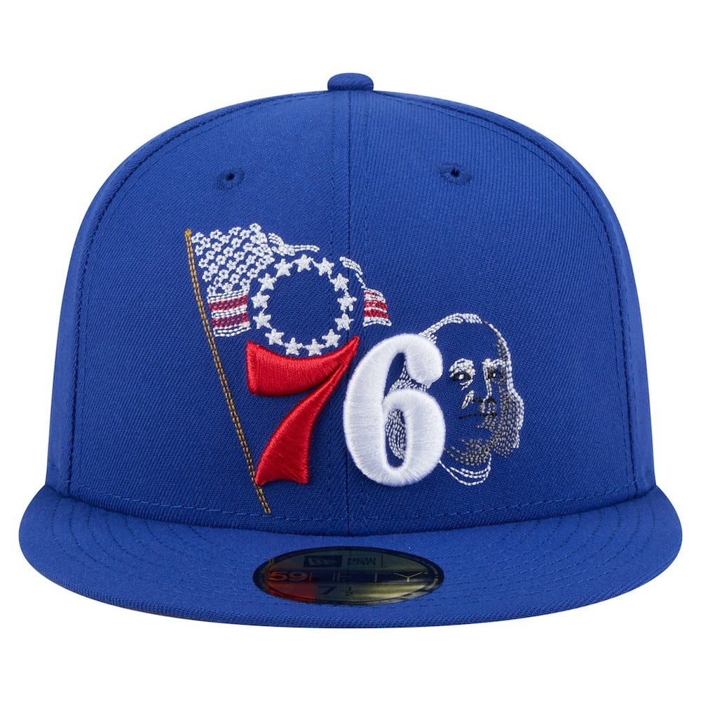 Philadelphia 76ers State Stitch 59FIFTY Fitted Hat - Royal | New Era outlet