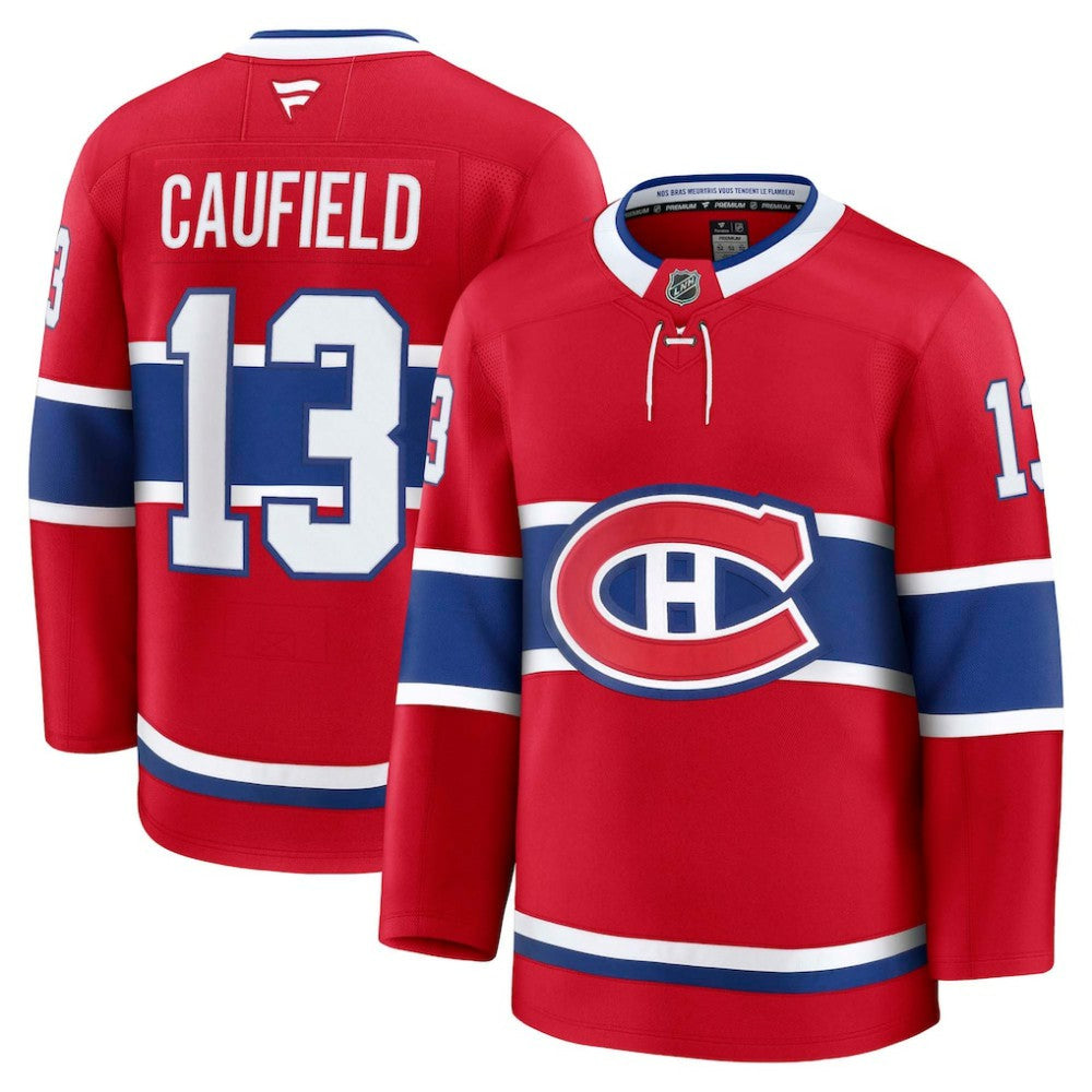 Cole Caufield Montreal Canadiens Fanatics Home Premium Jersey Red