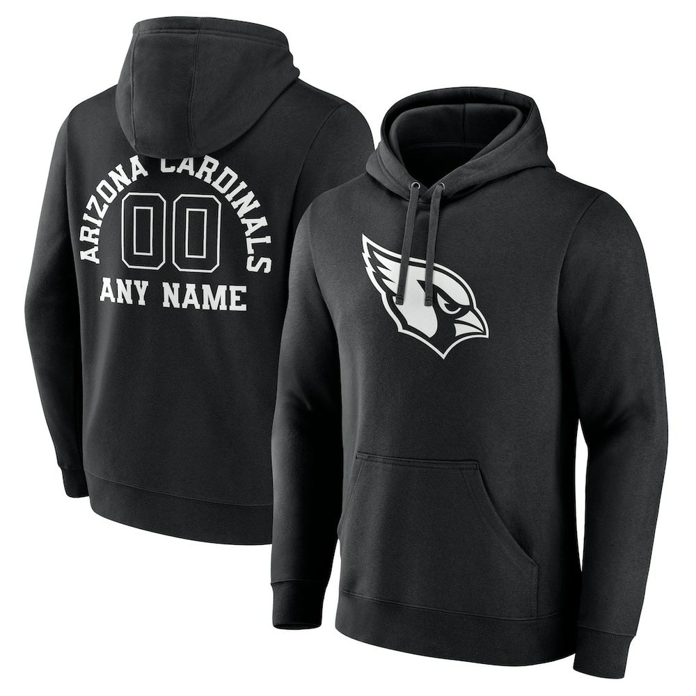 Arizona Cardinals Personalized Name & Number Pullover Hoodie - Black cheap