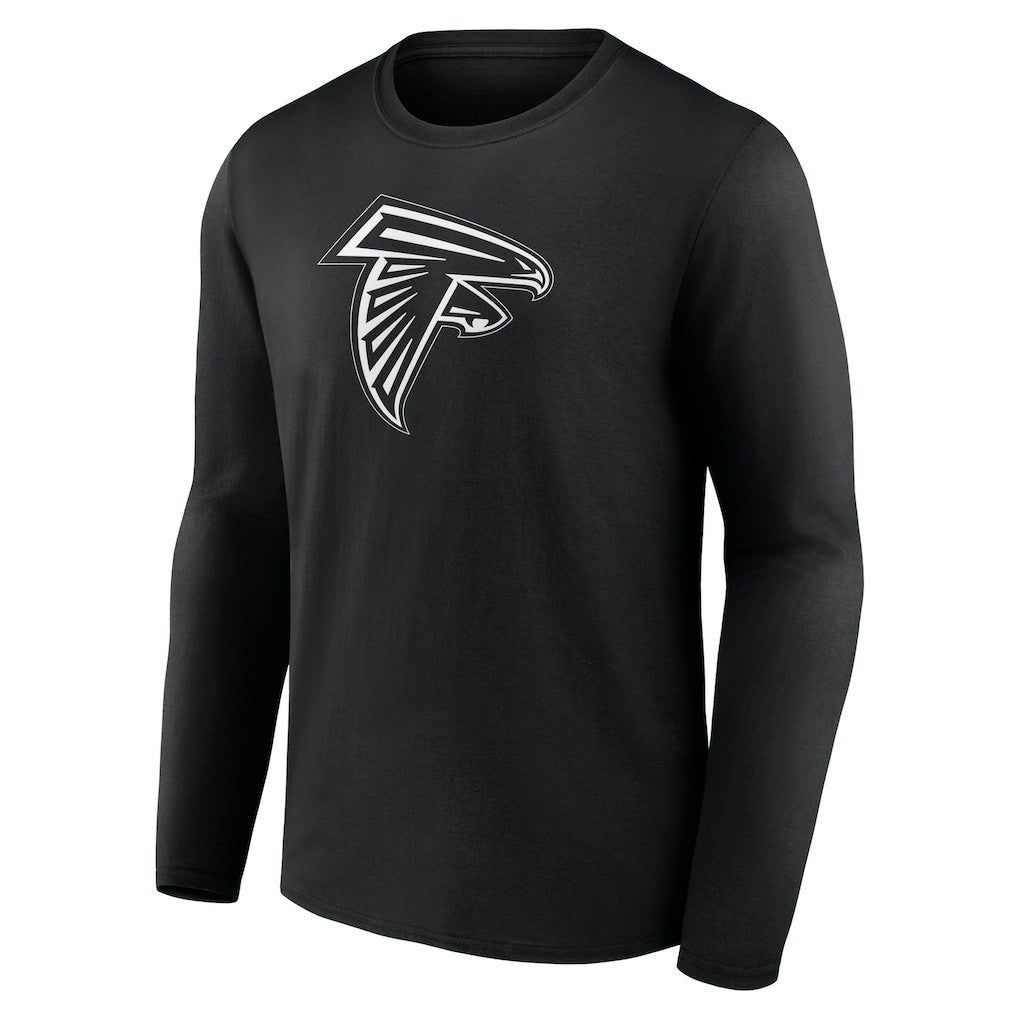 Atlanta Falcons Personalized Name & Number Monochrome Long Sleeve T-Shirt - Black cheap