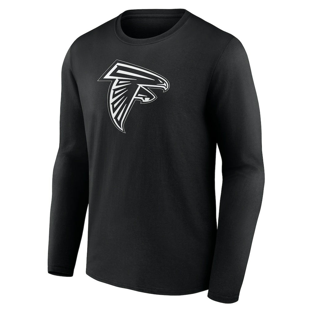 Atlanta Falcons Personalized Name & Number Monochrome Long Sleeve T-Shirt - Black cheap