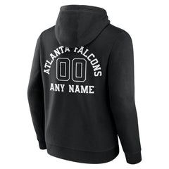 Atlanta Falcons Personalized Name & Number Pullover Hoodie - Black on sale