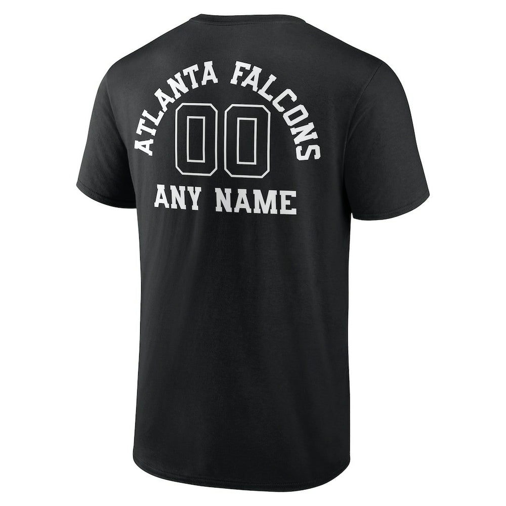 Atlanta Falcons Personalized Name & Number Monochrome T-Shirt - Black cheap