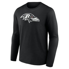 Baltimore Ravens Personalized Name & Number Monochrome Long Sleeve T-Shirt - Black cheap