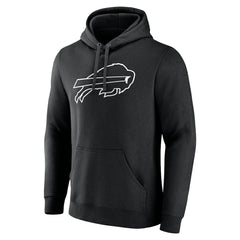 Buffalo Bills Personalized Name & Number Pullover Hoodie - Black sale